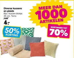 Xenos Diverse kussens en plaids en plaids aanbieding