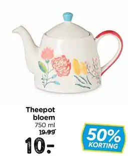 Xenos Theepot bloem aanbieding