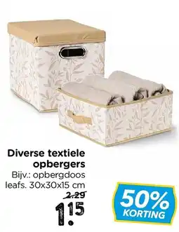 Xenos Diverse textiele opbergers aanbieding