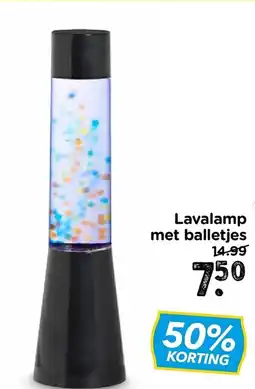Xenos Lavalamp met balletjes aanbieding