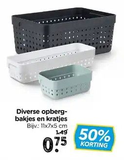 Xenos Diverse opbergbakjes en kratjes aanbieding