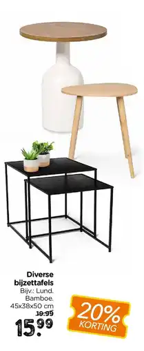 Xenos Diverse bijzettafels aanbieding