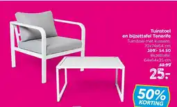 Xenos Tuinstoel en bijzettafel tenerife aanbieding
