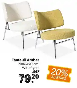 Xenos Fauteuil amber aanbieding