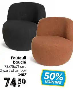 Xenos Fauteuil bouclé aanbieding