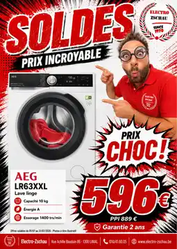 Electro-Zschau Aeg lr63xxl lave linge aanbieding