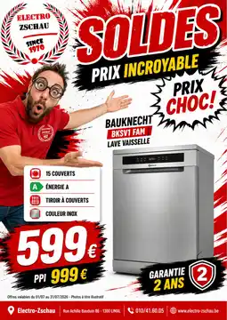 Electro-Zschau Bauknecht bksv1 fam lave vaisselle aanbieding