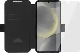 Coolblue BlueBuilt Galaxy S25 Plus Book Case Zwart + Screenprotector Glas aanbieding