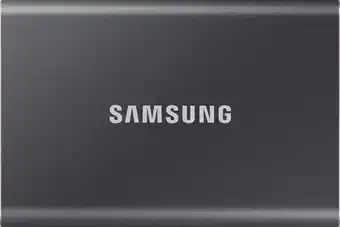 Coolblue Samsung T7 SSD 1To Gris aanbieding