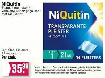 Clear pleisters 21 mg stap 1