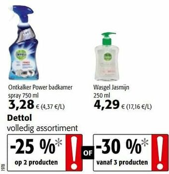 Colruyt Dettol volledig assortiment aanbieding
