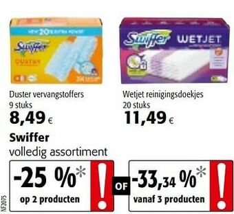 Colruyt Swiffer volledig assortiment aanbieding