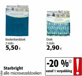 Starbright alle microvezeldoeken