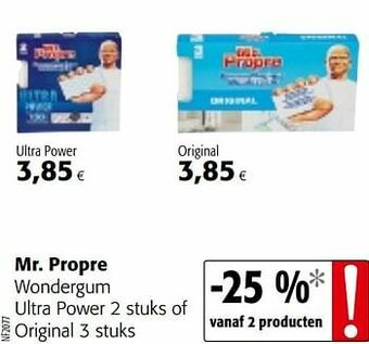 Colruyt Mr. propre wondergum ultra power of original aanbieding