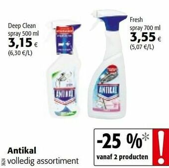 Colruyt Antikal volledig assortiment aanbieding