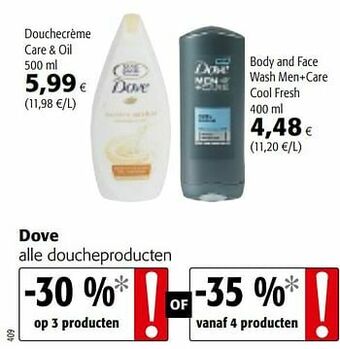 Colruyt Dove alle doucheproducten aanbieding