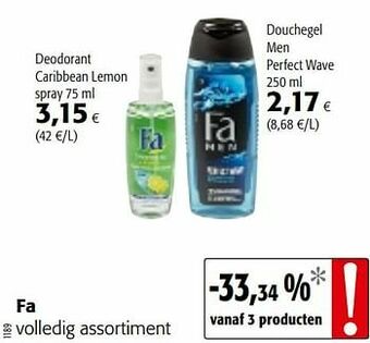 Colruyt Fa volledig assortiment aanbieding