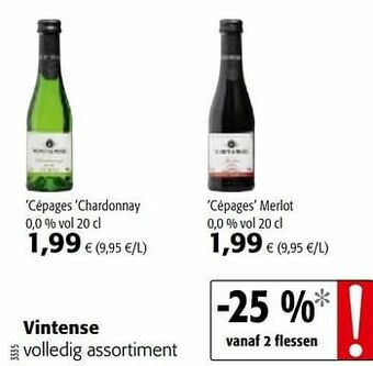 Colruyt Vintense cépages chardonnay aanbieding
