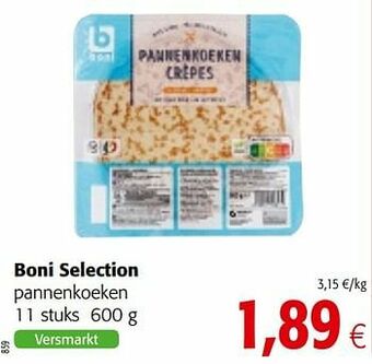 Colruyt Boni selection pannenkoeken aanbieding