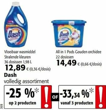 Colruyt Dash volledig assortiment aanbieding