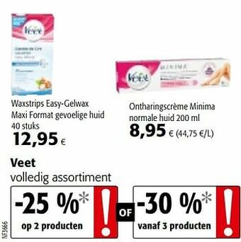 Colruyt Veet volledig assortiment aanbieding