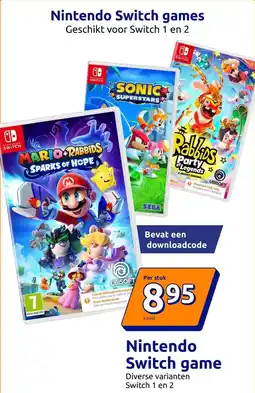 Action Nintendo switch games aanbieding