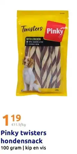 Action Pinky twisters hondensnack aanbieding