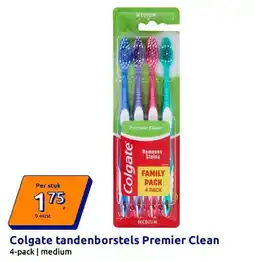 Action Colgate tandenborstels premier clean aanbieding