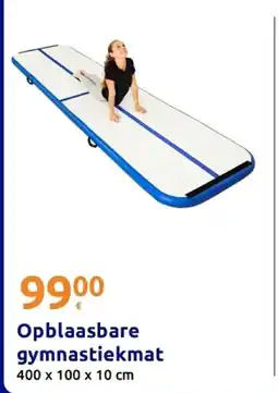 Action Opblaasbare gymnastiekmat aanbieding