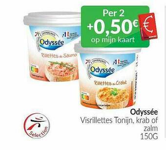 Intermarché Odyssée Visrillettes Tonijn, Krab Of Zalm aanbieding