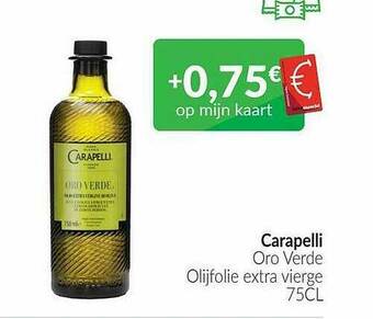 Intermarché Carapelli Oro Verde Olijfolie Extra Vierge aanbieding
