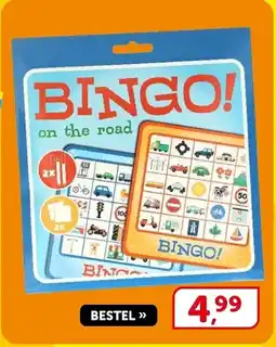 Boekenvoordeel Bingo on the road aanbieding