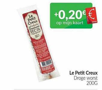 Intermarché Le Petit Creux Droge Worst aanbieding
