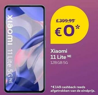 Proximus Xiaomi 11 lite ne 128gb 5g aanbieding