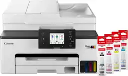 Coolblue Canon MAXIFY GX2051 + 1 set extra inktflesjes aanbieding