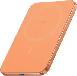 Coolblue Anker Nano MagGo Batterie Externe Sans Fil avec MagSafe et Qi2 5000 mAh Orange aanbieding