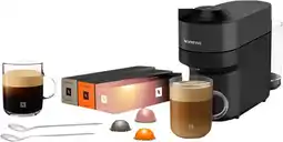 Coolblue De'Longhi Nespresso Vertuo Pop ENV90.B + 30Capsules et 2 Tasses en Verre aanbieding