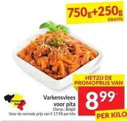 Intermarché Varkensvlees voor pita aanbieding