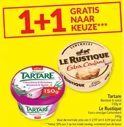 Intermarché Tartare / Le Rustique aanbieding
