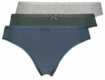 HEMA HEMA Dames Slips - 3 Stuks Multi (multi) aanbieding
