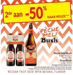 Intermarché Pêche Mel'Bush / Fram'Bush aanbieding