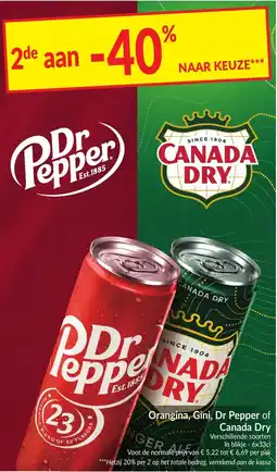 Intermarché Orangina, Gini, Dr Pepper of Canada aanbieding