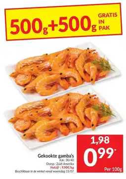 Intermarché Gekookte gamba's aanbieding