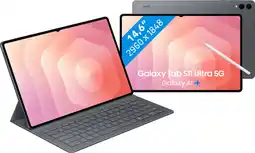 Coolblue Samsung Galaxy Tab S11 Ultra 14,6 inch 512GB Wifi Grijs + Toetsenbord Hoes AZERTY aanbieding