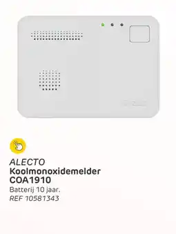 Brico ALECTO Koolmonoxidemelder COA 1910 aanbieding