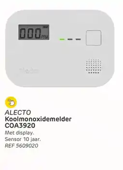 Brico ALECTO Koolmonoxidemelder COA3920 aanbieding