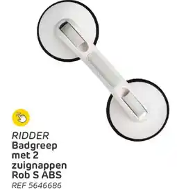 Brico Ridder Badgreep met 2 zuignappen Rob S ABS aanbieding