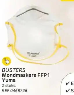 Brico Busters Mondmaskers FFP1 Yuma aanbieding