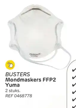 Brico Busters Mondmaskers FFP2 Yuma aanbieding