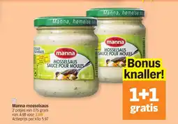 Albert Heijn Manna mosselsaus aanbieding